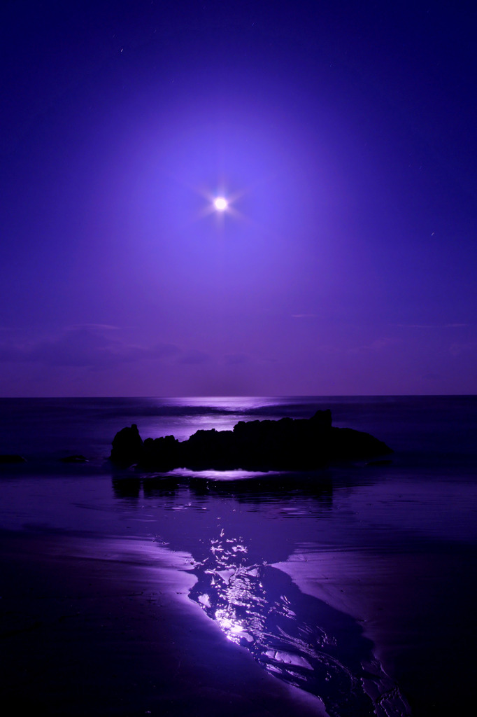 月夜の海原