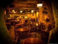 A subterranean restaurant