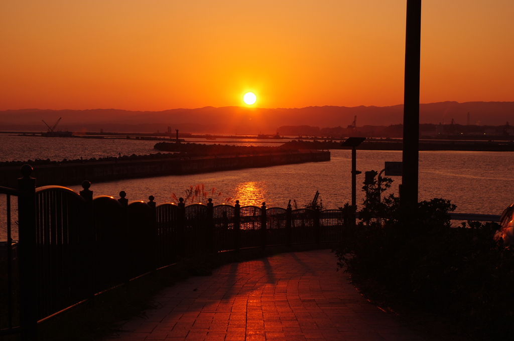 夕暮れの帰路