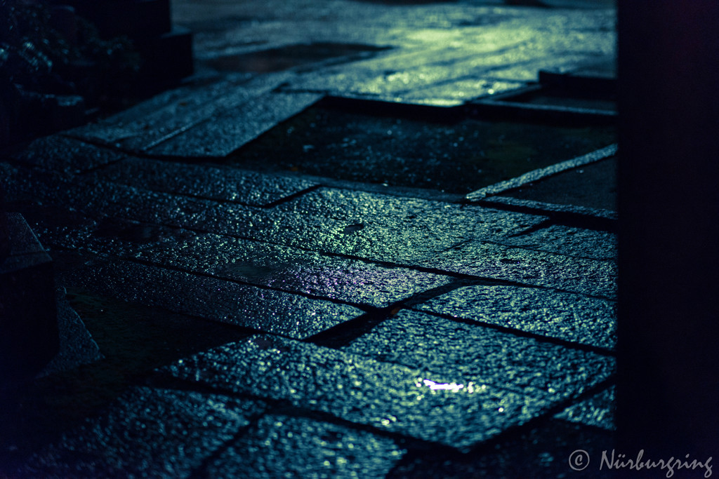 雨の参道
