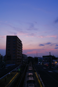 夏の夕暮れ