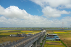 千葉県から茨城県を望む