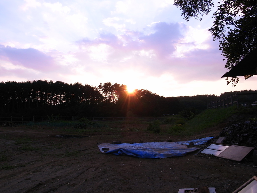 清里の夕日