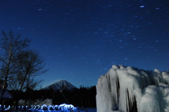 樹氷富士天空図