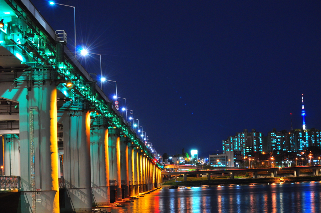 盤浦大橋・月光レインボー噴水