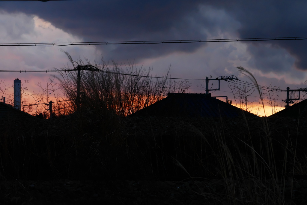 今日の夕空