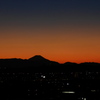 宵の富士はシルエット