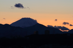 富士の夕景 20160120
