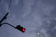 月と赤信号