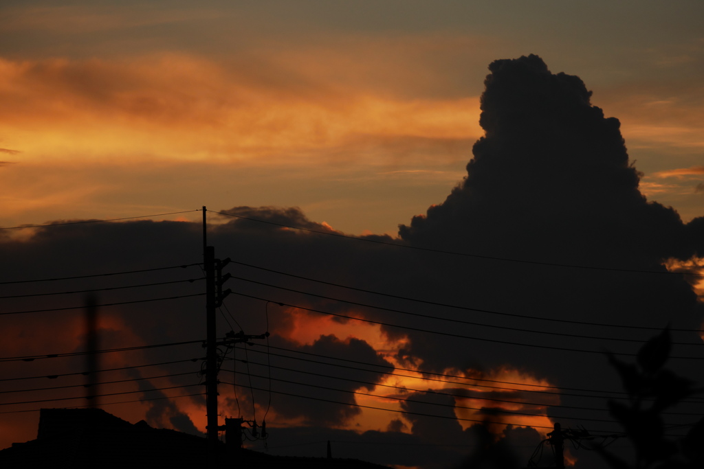 夏の夕空