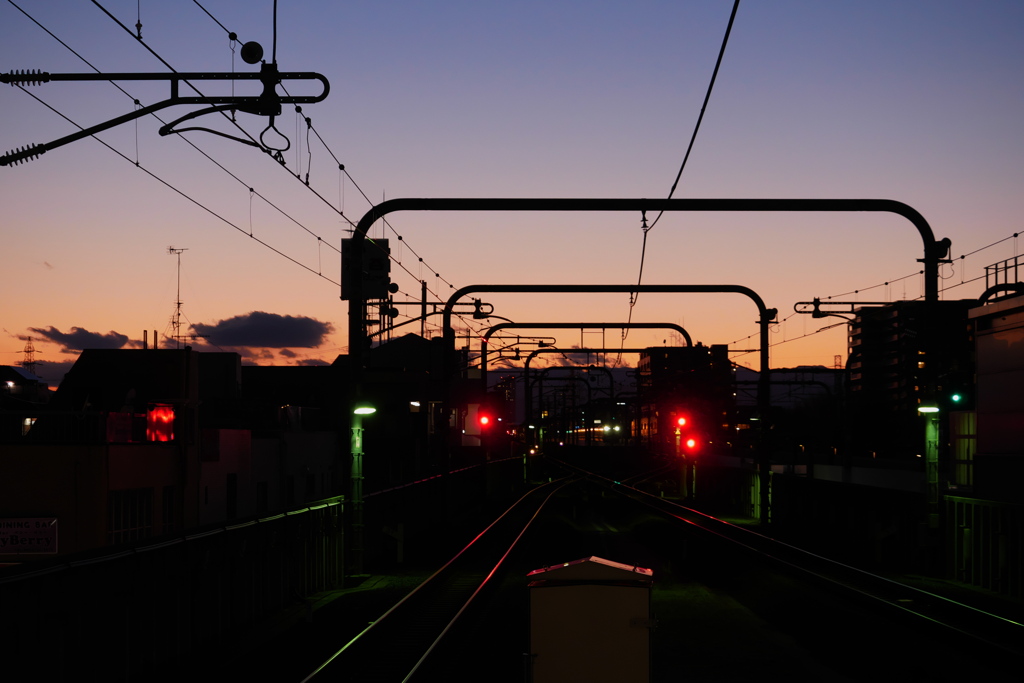 久しぶりに見たきれいな夕空