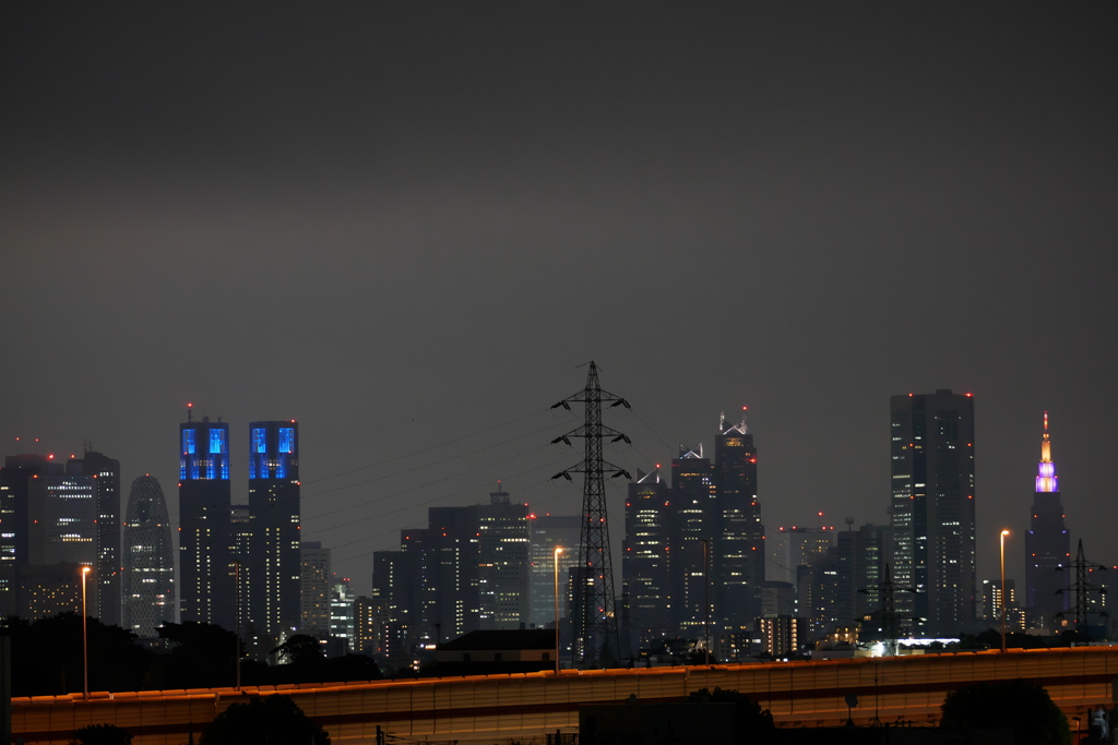 台風前夜の怪しい空