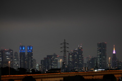 台風前夜の怪しい空