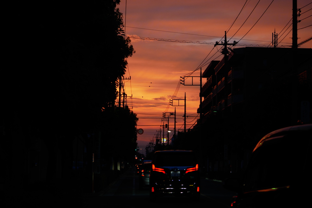 帰宅時の夕空♪