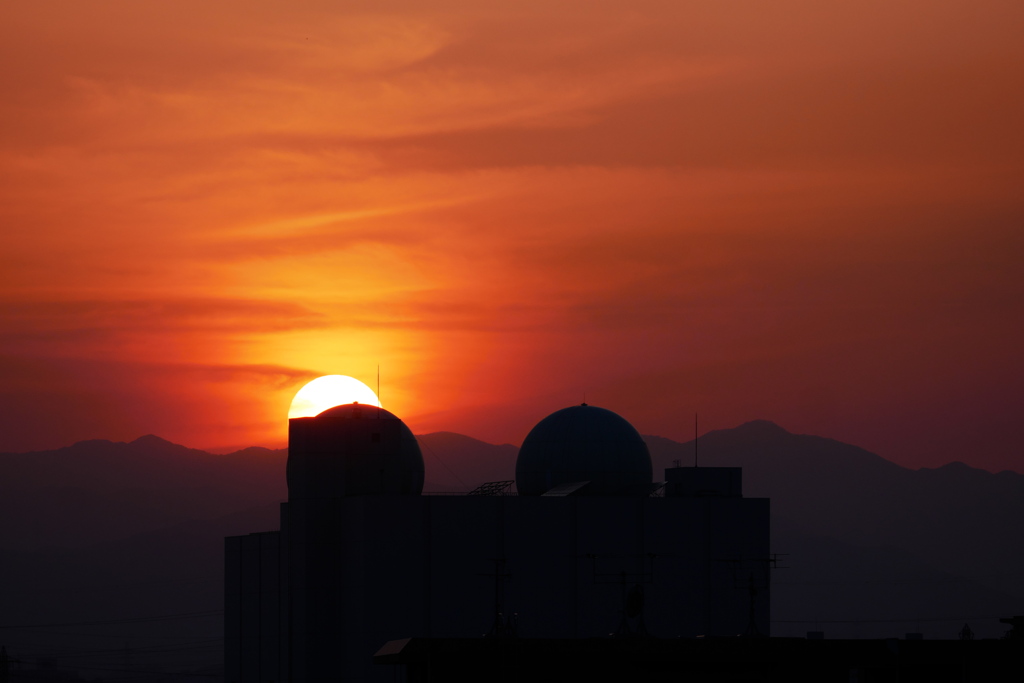 2022年4月10日 今日の夕陽