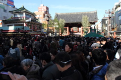 初詣の交差点
