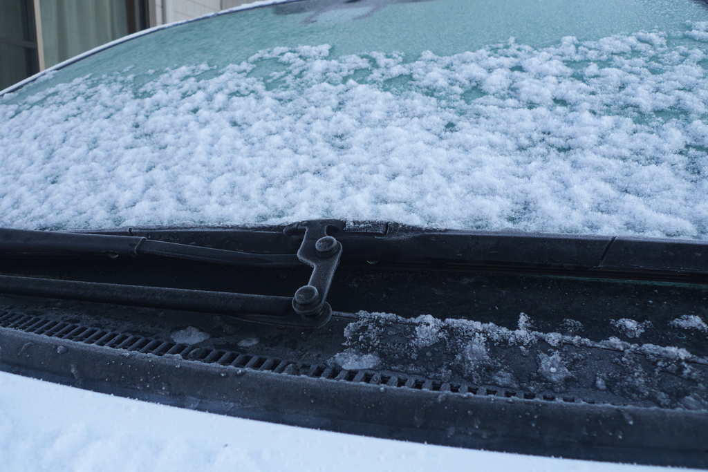 少しだけ雪が降った正月