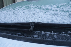 少しだけ雪が降った正月