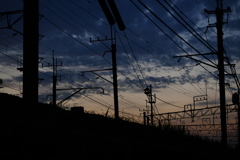 夕焼けも鎮まり、宵の入口へ・・・