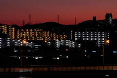 川向こうの夜景