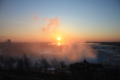 rising sun of niagara falls