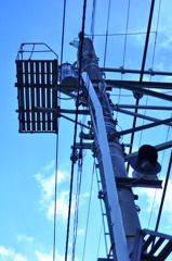 冬空と電柱