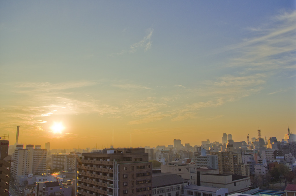 夕暮れ