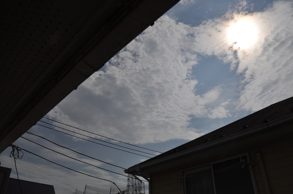 間から見える空
