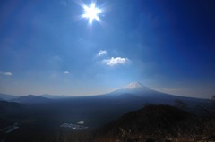 春の富士の青空の・・・