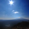 春の富士の青空の・・・