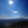 春の富士の青空の・・・
