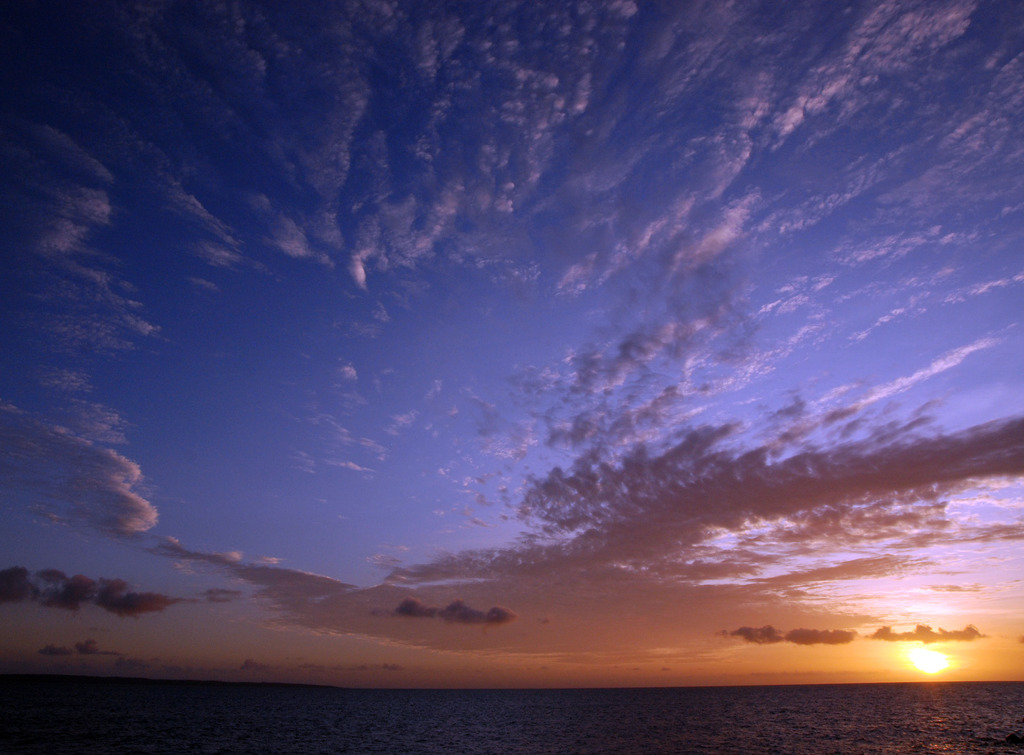 夜空迫る夕暮れ