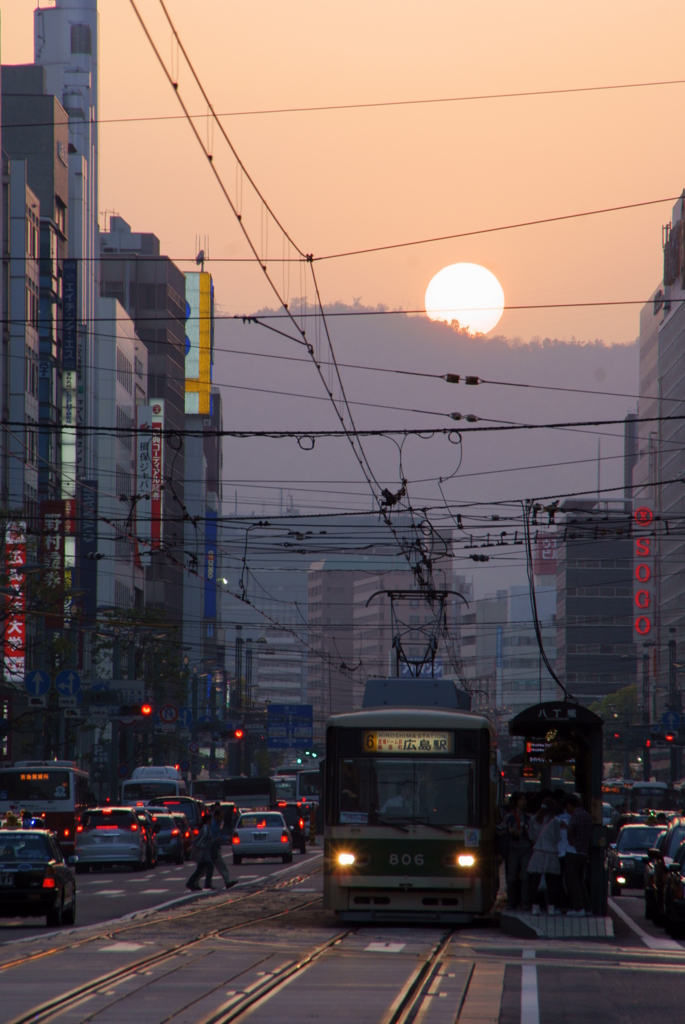 広電・夕景