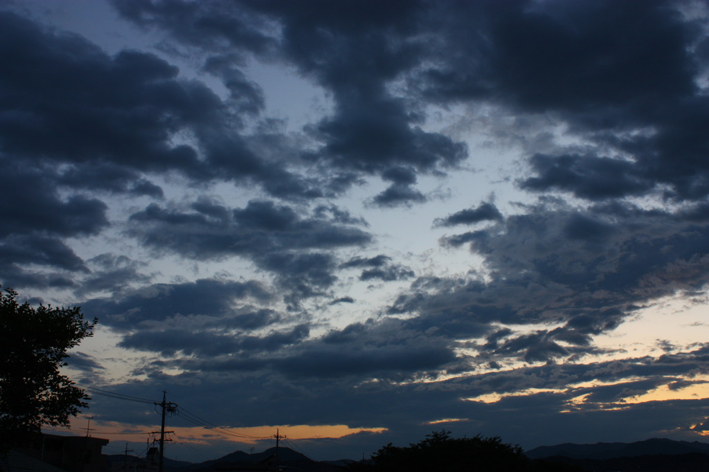 雨のち夕暮れ