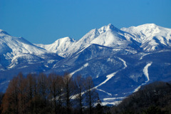 蒼く白い山