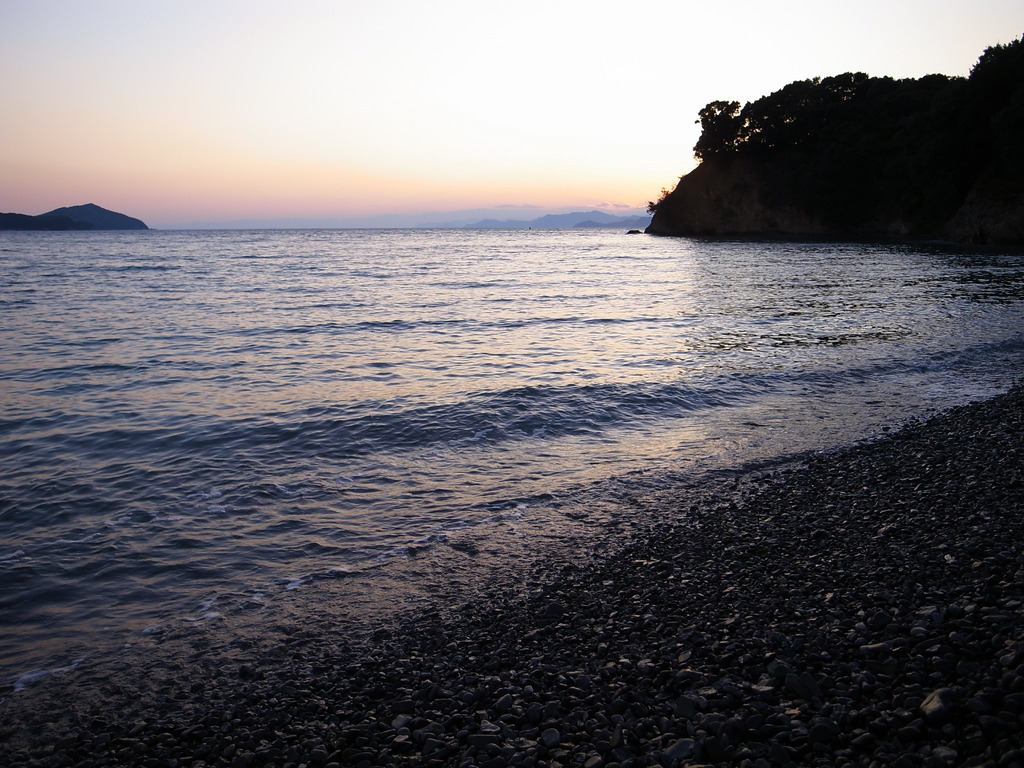 伊勢の夕日