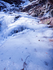 The mountain trail that froze