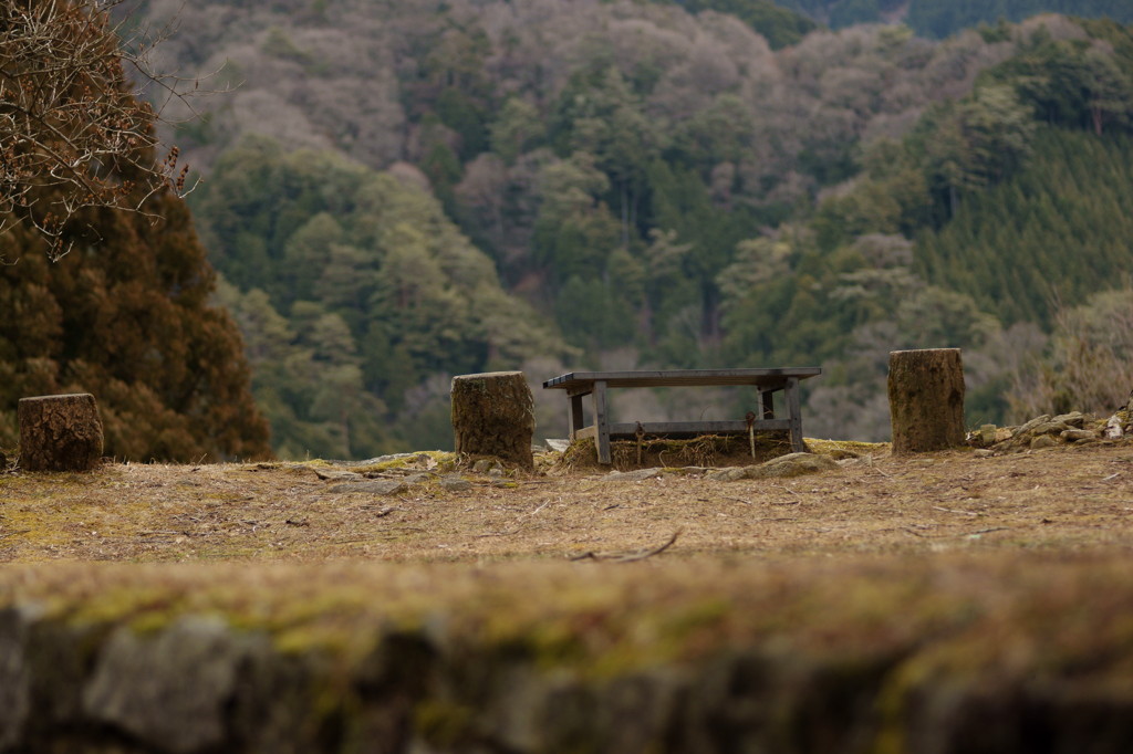 岩村城　本丸にて