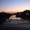鴨川の夕暮れ