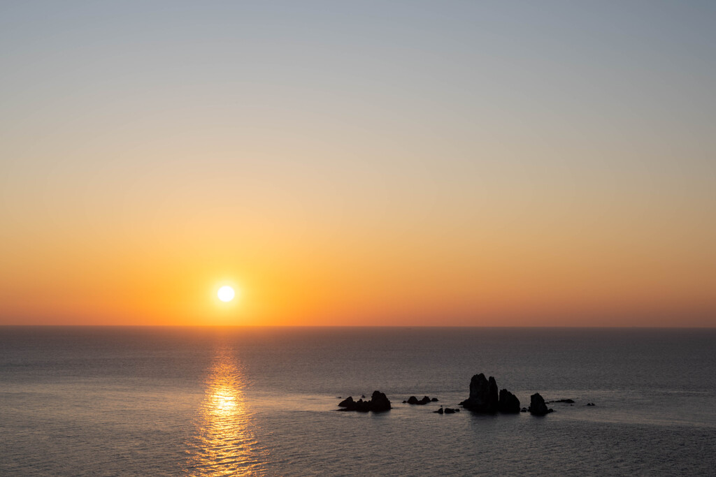 大ヶ瀬の夕陽