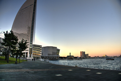 夕暮れの横浜