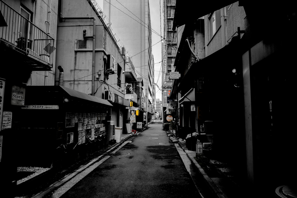 港町の路地裏