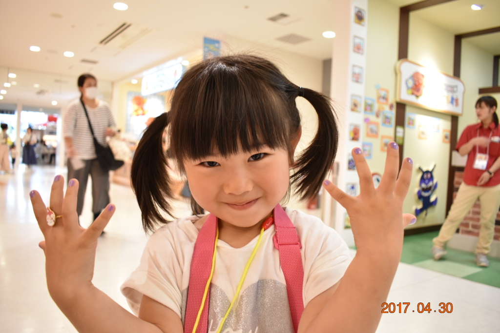 アンパンマンミュージアムにて