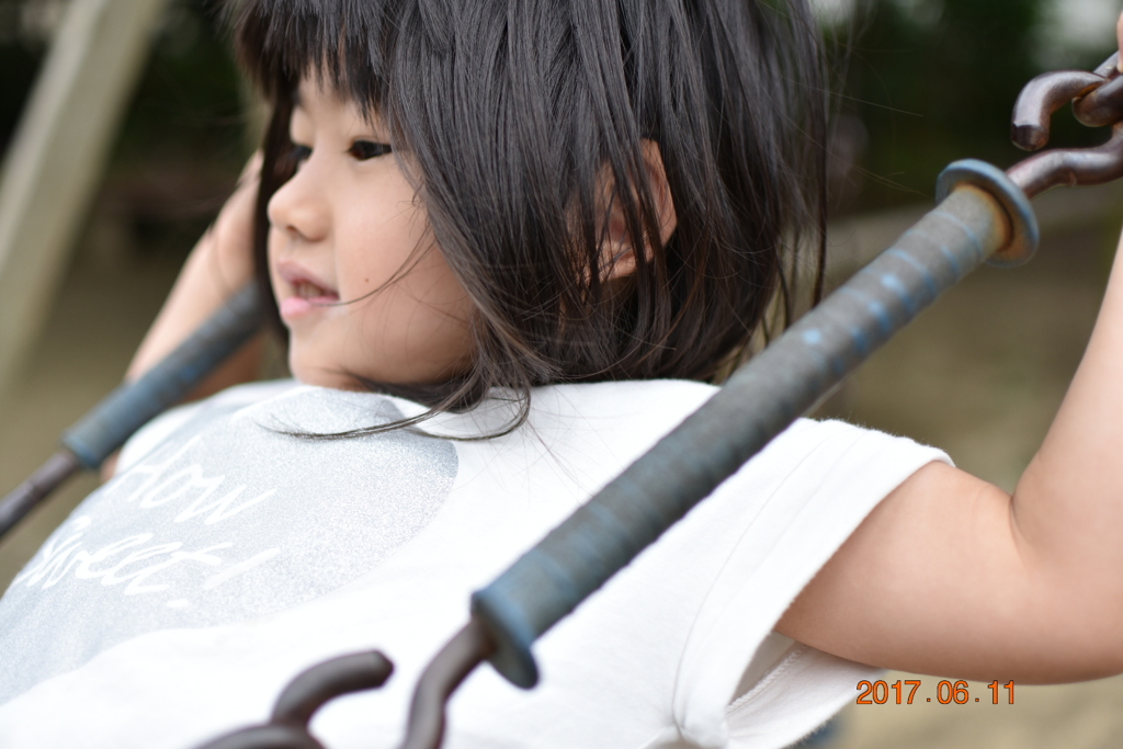 近所の公園にて。