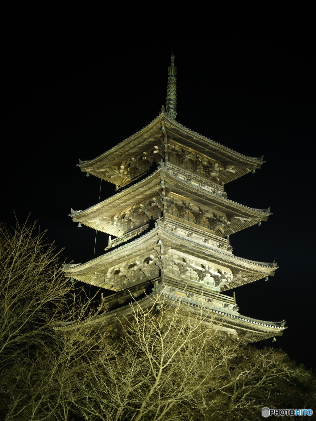 備中国分寺ライトアップ