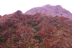 秋の平成新山と普賢岳