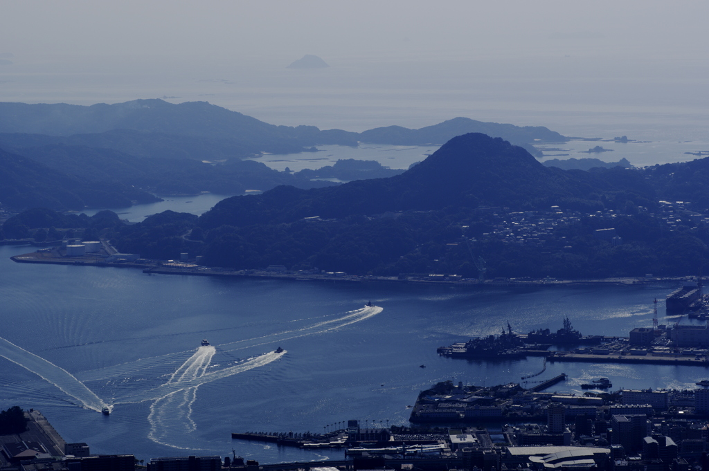 烏帽子岳から佐世保港