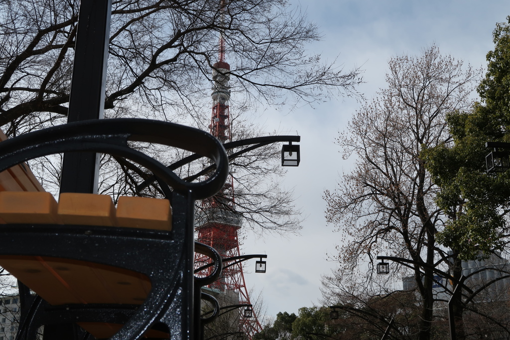ベンチのある風景　ーー　負けるな僕らの東京タワー　ーー