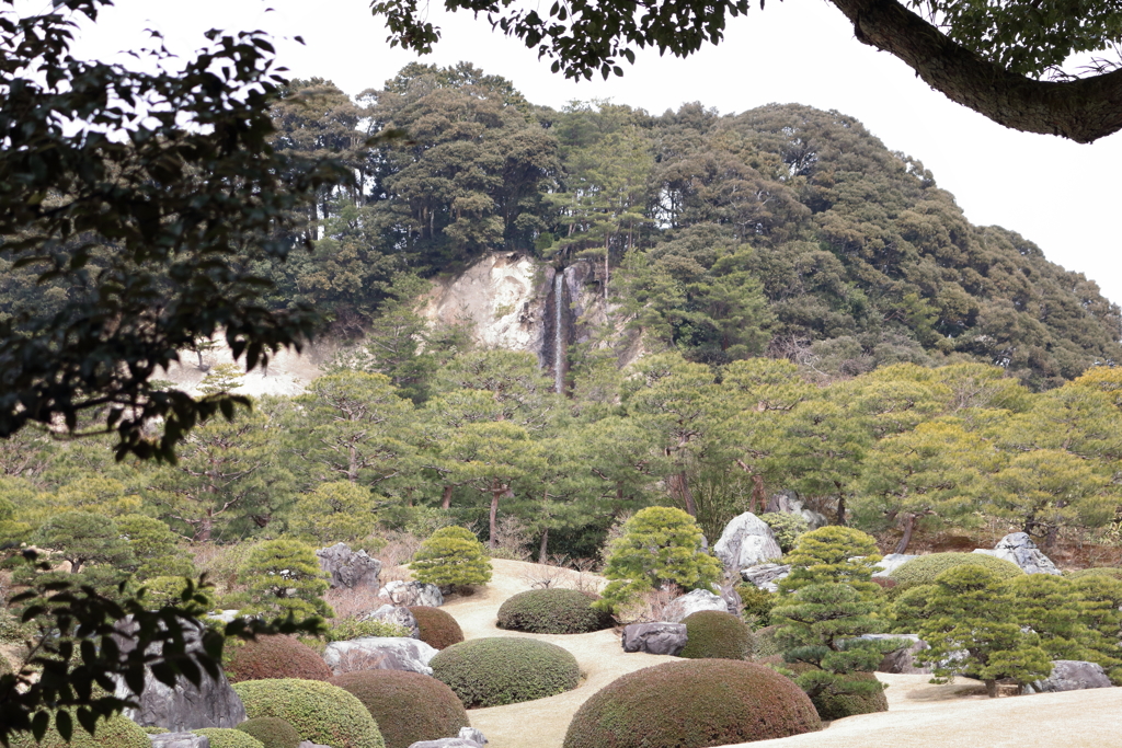 庭園と滝