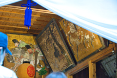 平泉寺白山神社の御開帳　拝殿絵馬２